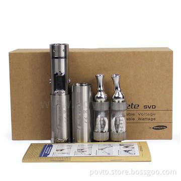 Svd mechanical mod itaste e cigarette gift box kit